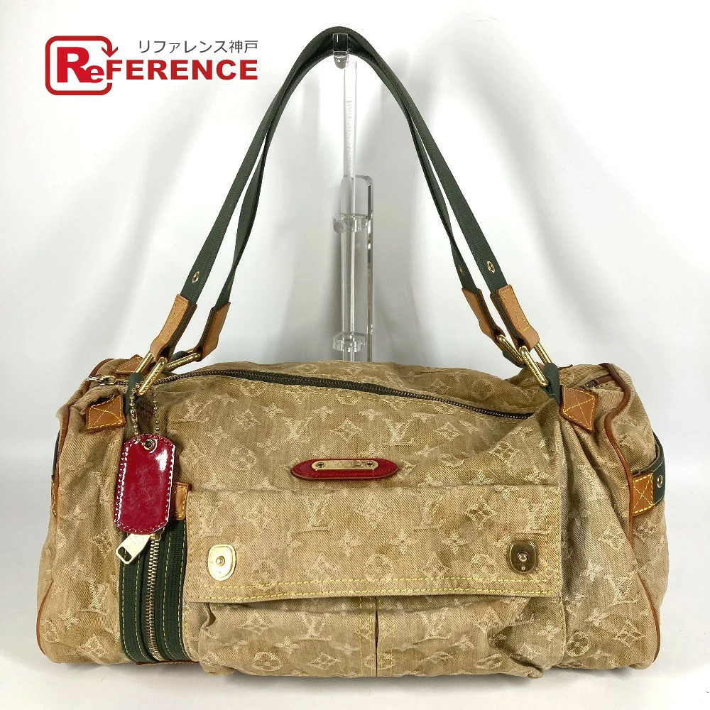 Louis Vuitton Monogram ouflage Squirrel Shoulder Tote Bag Boston Monogram Denim